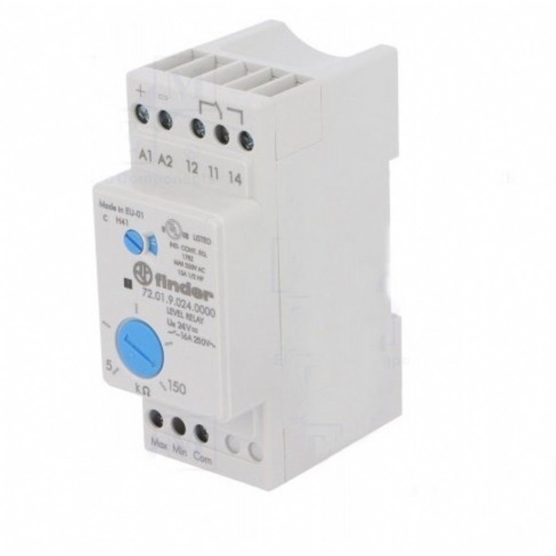 Finder 72.01.9.024.0000 5 50k Ohm Arasında Ayarlanabilir Seviye Kontrol 24V DC