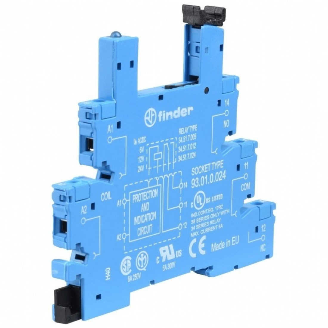 Finder 93.01.0.024 Vida Bağlantılı Soket Vidalı Kafes Sıkıştırma