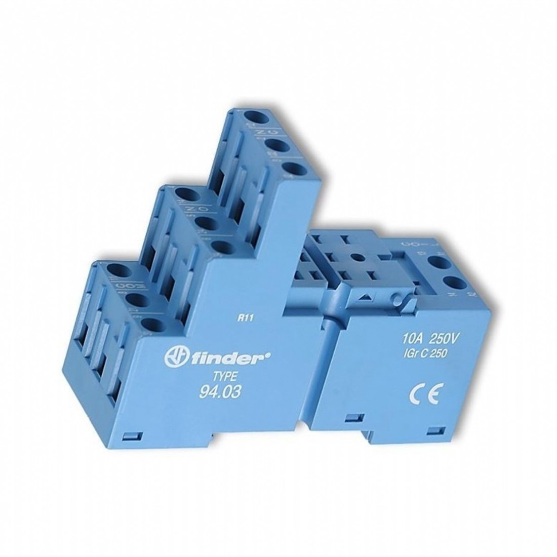 Finder 94.03 SMA 55.33 Röle ve 85.03 Zamanlayıcı için Vida Bağlantılı Soket