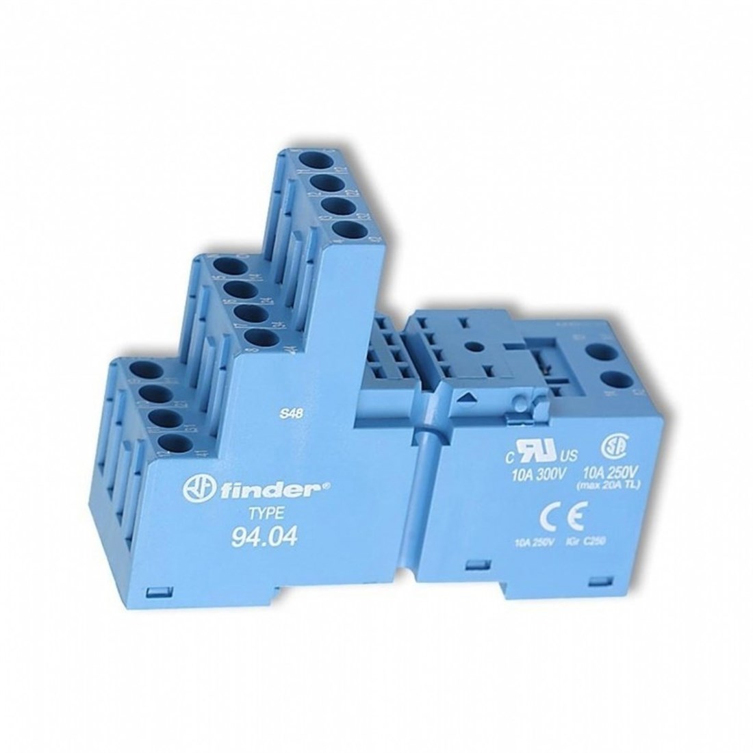 Finder 94.04 SMA 55.32/55.34 Röle ve 85.02/85.04 Zamanlayıcı için Vida Bağlantılı Soket