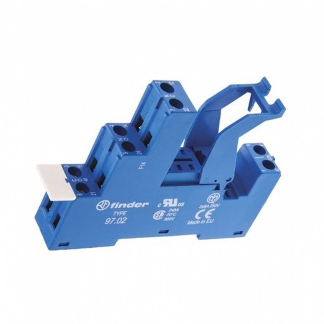 Finder 97.02 SPA 46.52 Röle için Vida Bağlantılı Soket