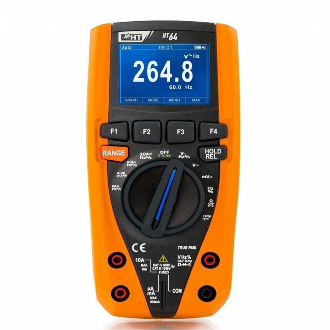 HT-Italia HT64 True RMS Renkli Grafik Ekranlı Dijital Datalogger Multimetre