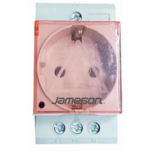 Jameson Raya Montajlı (Kapaklı) Pano Prizi (16A/250V) 10 Adet
