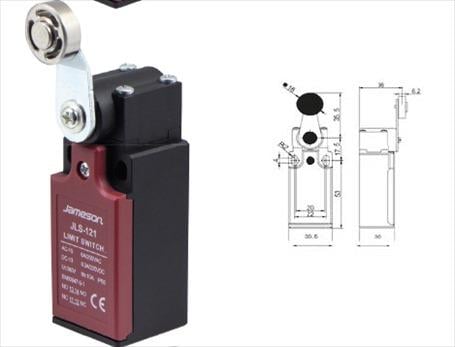 JLS-121 Dikey Metal Makaralı Çift Yön 1NO+1NC Limit Switch 10 ADETJAMESONSWITCHLER - ANAHTARLAR