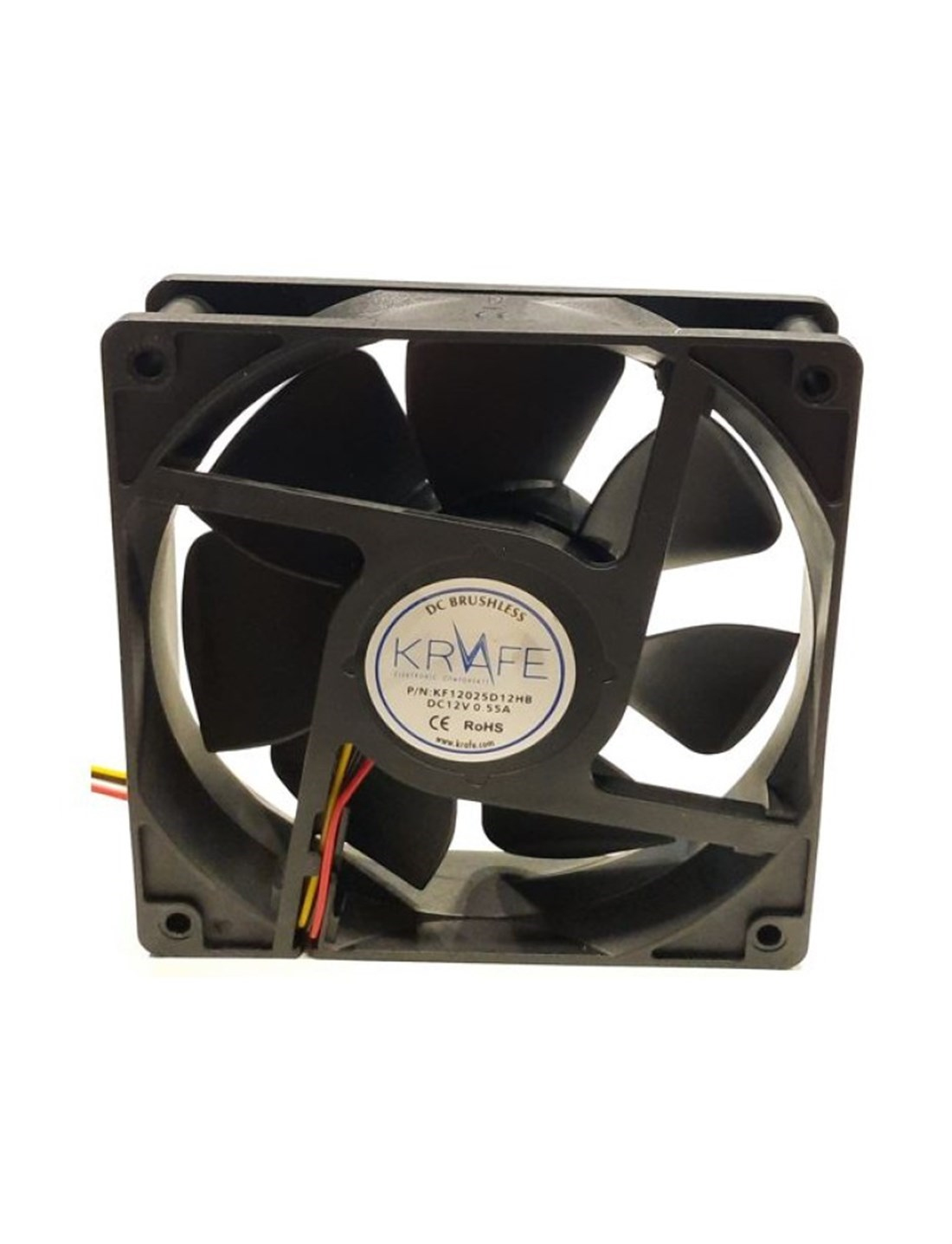 KF12025D12HBL 120x120x25 12VDC Krafe Kare Fan 