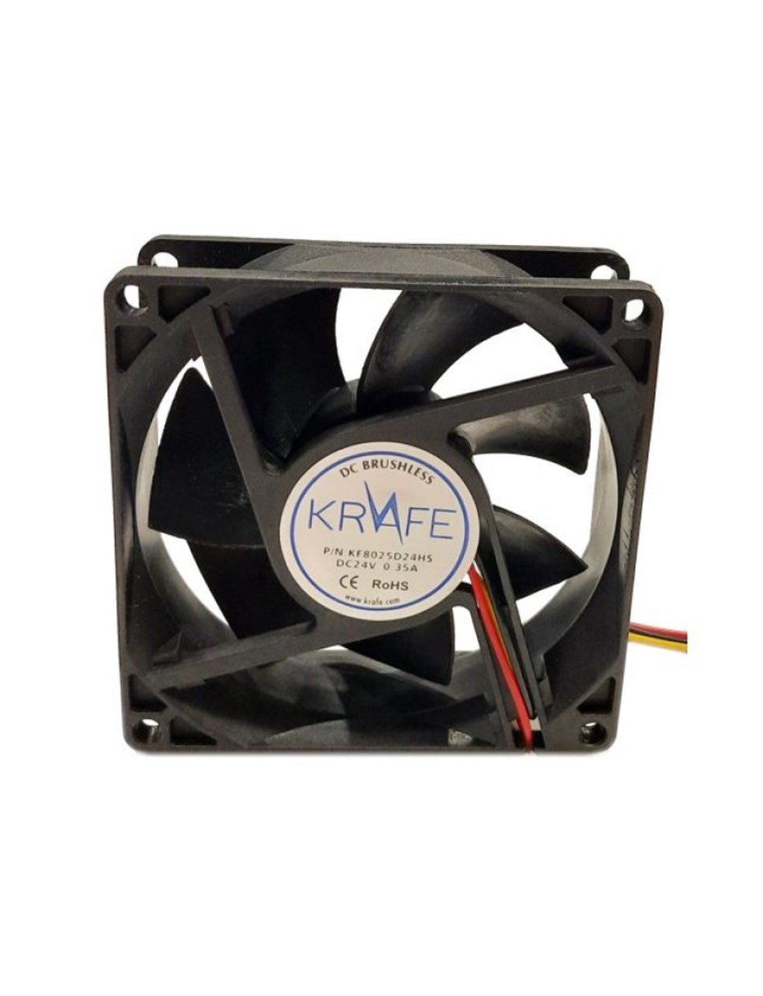 KF8025D12HSL 80x80x25 12 VDC Krafe Kare Fan 0,35 Amper
