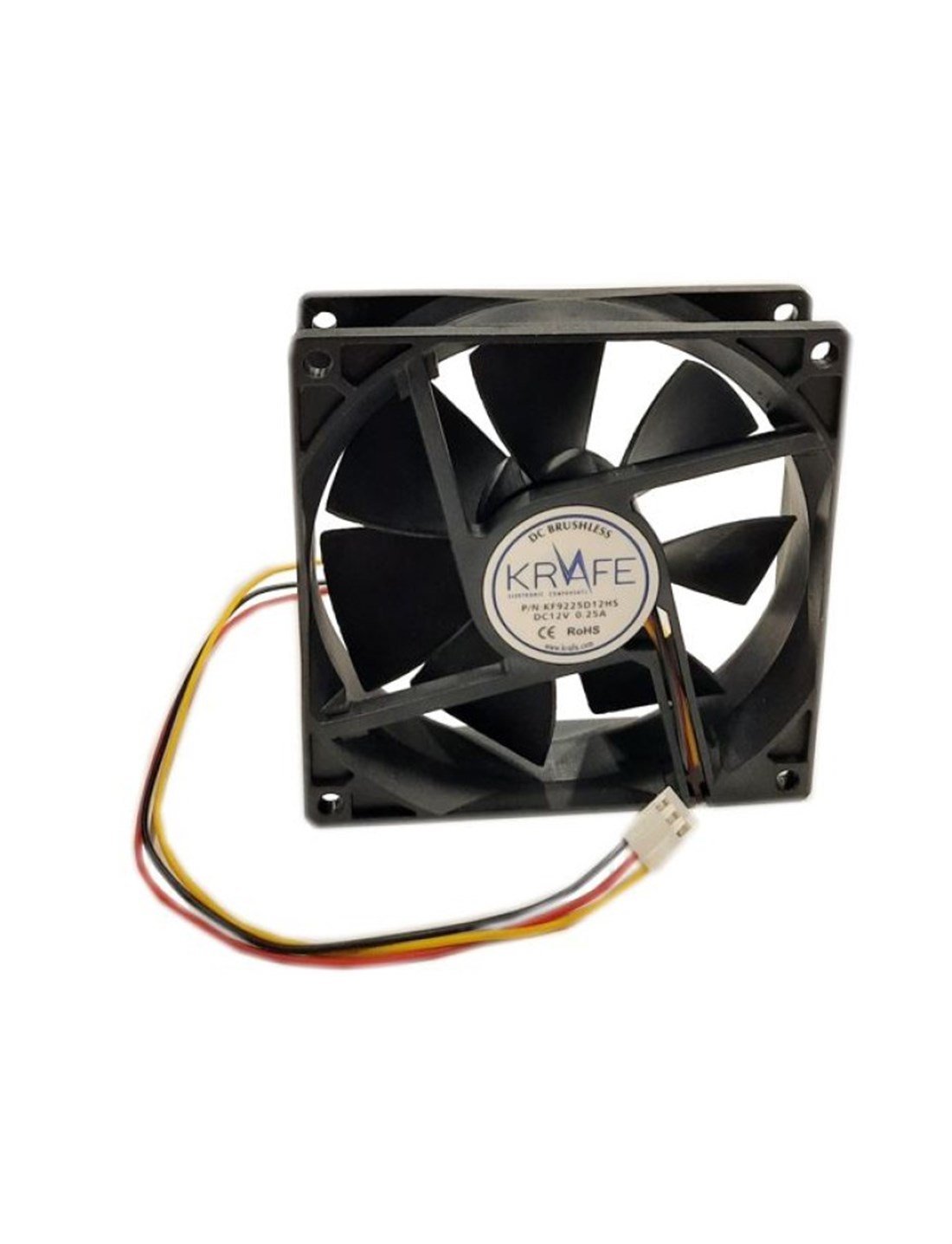 KF9225D12HSL 92x92x25 12 VDC Krafe Kare Fan 