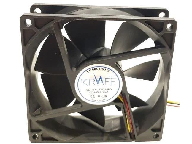 KF9225D24HSL 92x92x25 24 VDC Krafe Kare Fan 