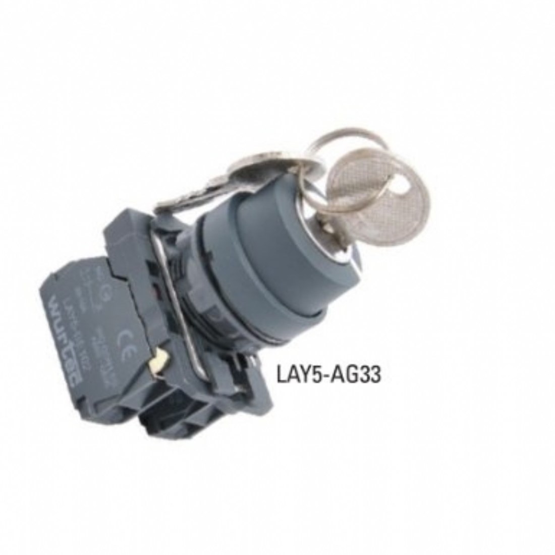 LAY5-AG21 PLASTİK ANAHTARLI BUTONLAR 22mm