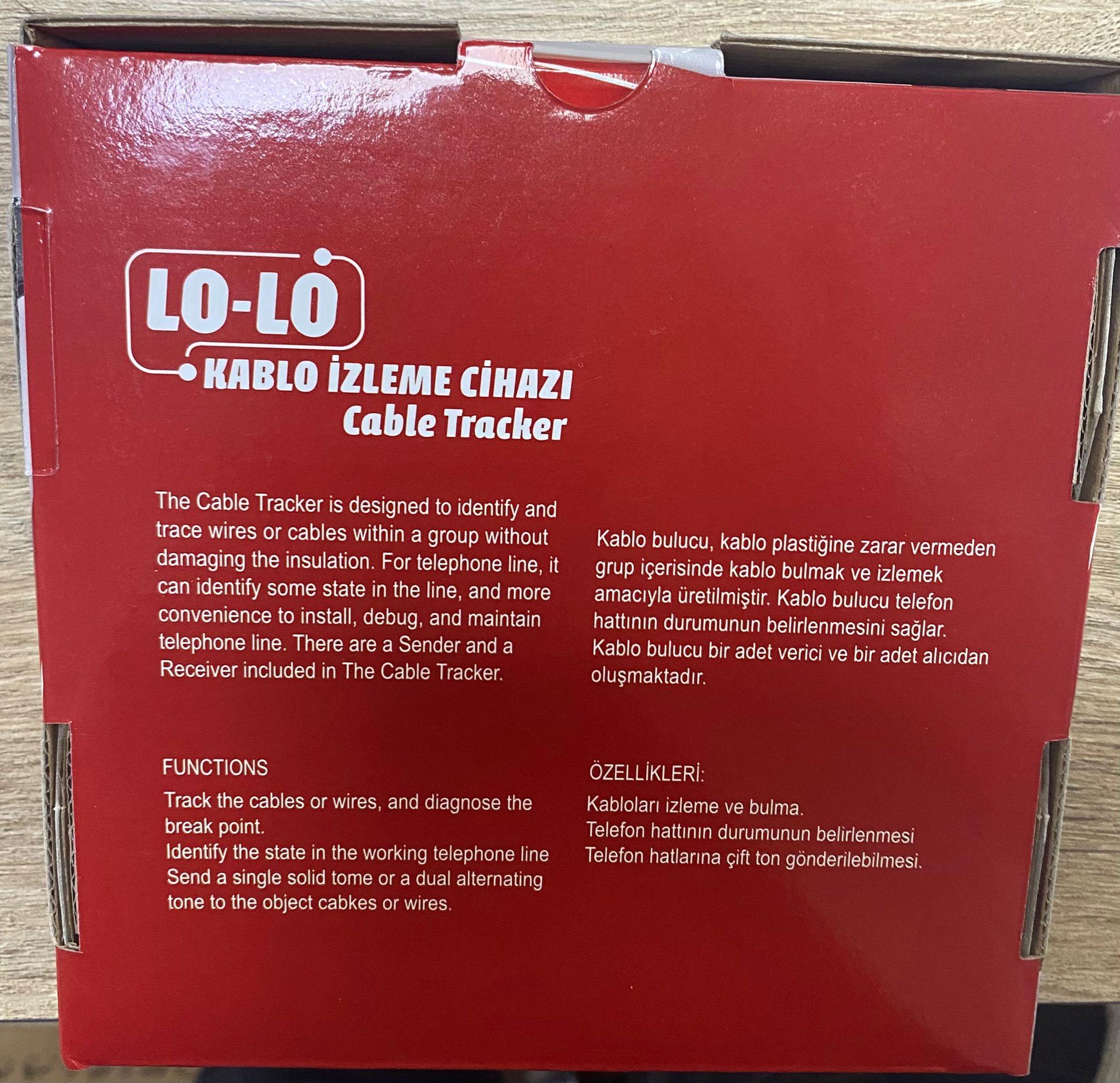 LO-LO Kablo Bulucu Kablo İzleme Cihazı Bili Bili