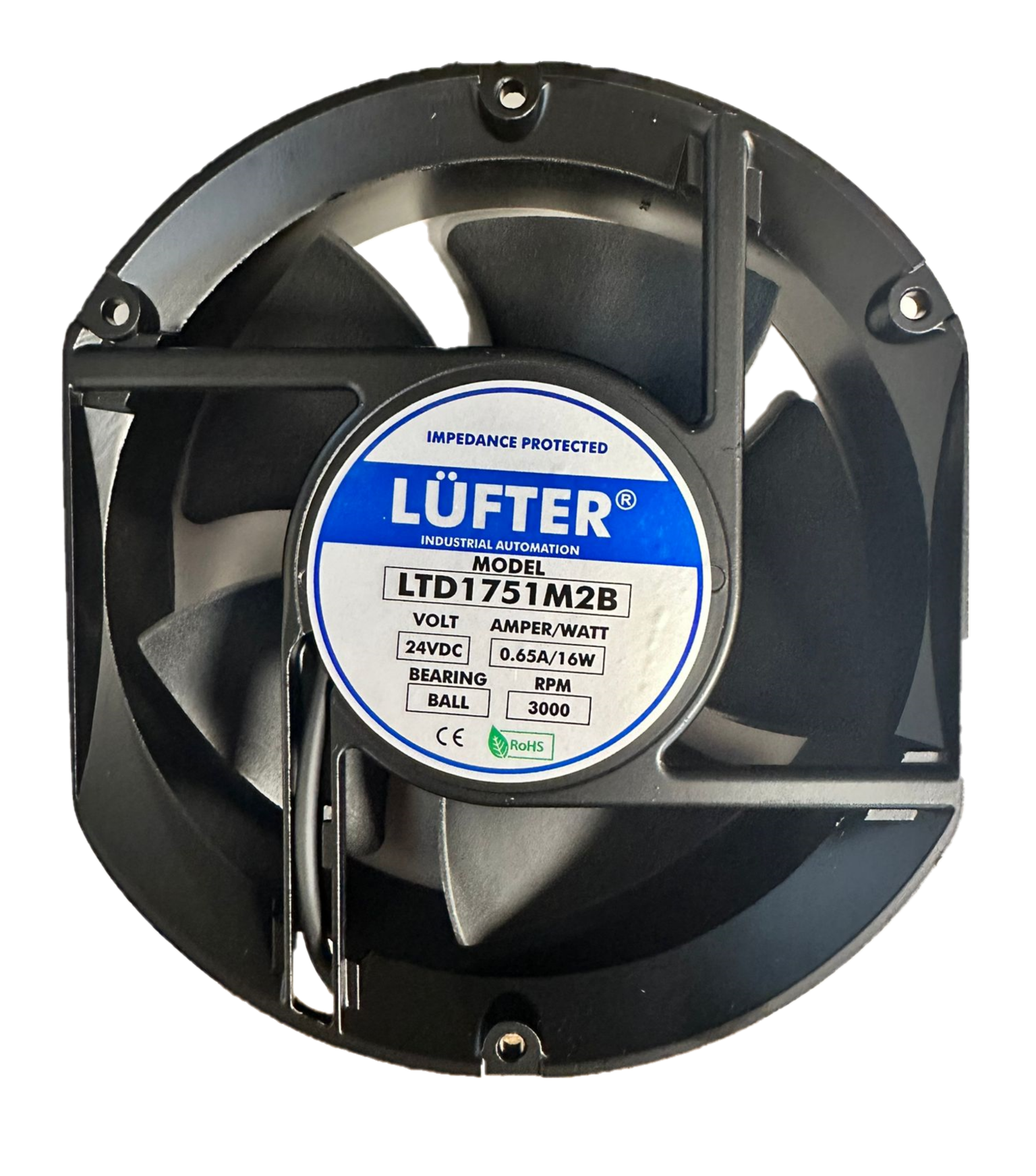 LTD1751M2B - 172x150x51 24 VDCLÜFTERKare Fanlar (Kare, Oval, Yuvarlak, Eksenel Fanlar)