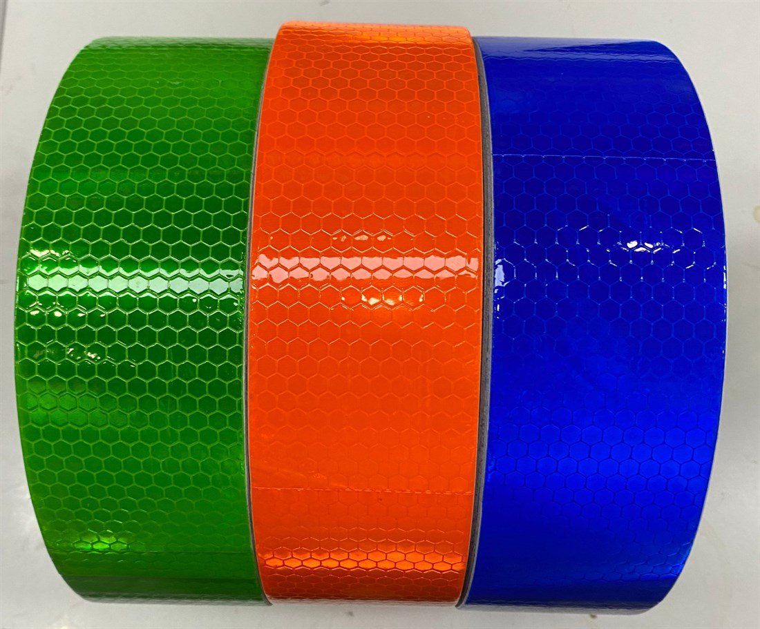 Mavi Reflektif Bant Bal Peteği 1 mt