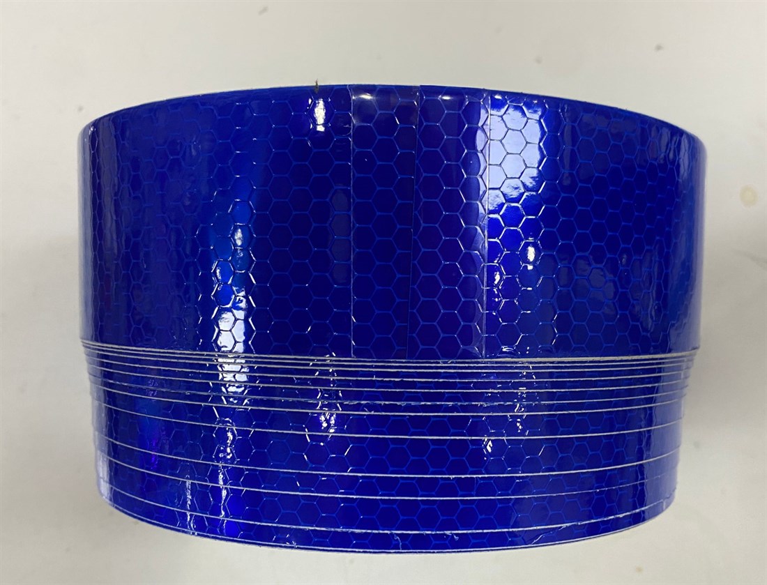 Mavi Reflektif Bant Bal Peteği 1 mt