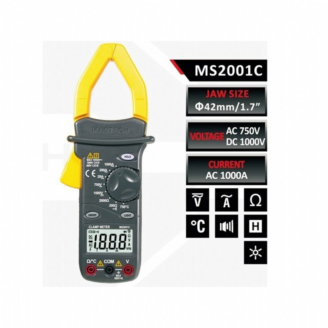MS 2001C 1000 A AC PENSAMPERMETRE