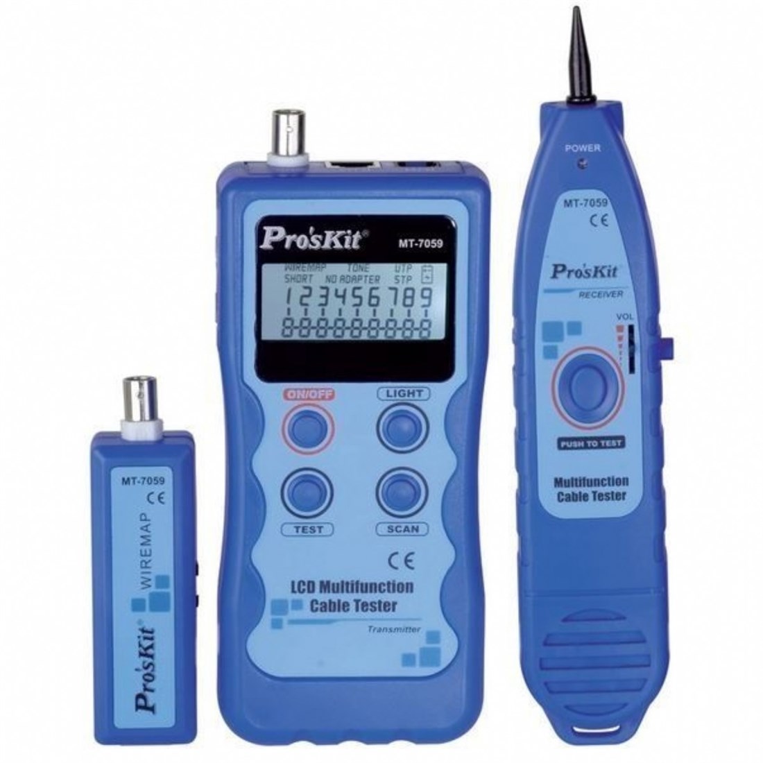 MT 7059 Kablo Bulucu Proskit Lcd Çok Fonksiyonlu Kablo Test Cihazı