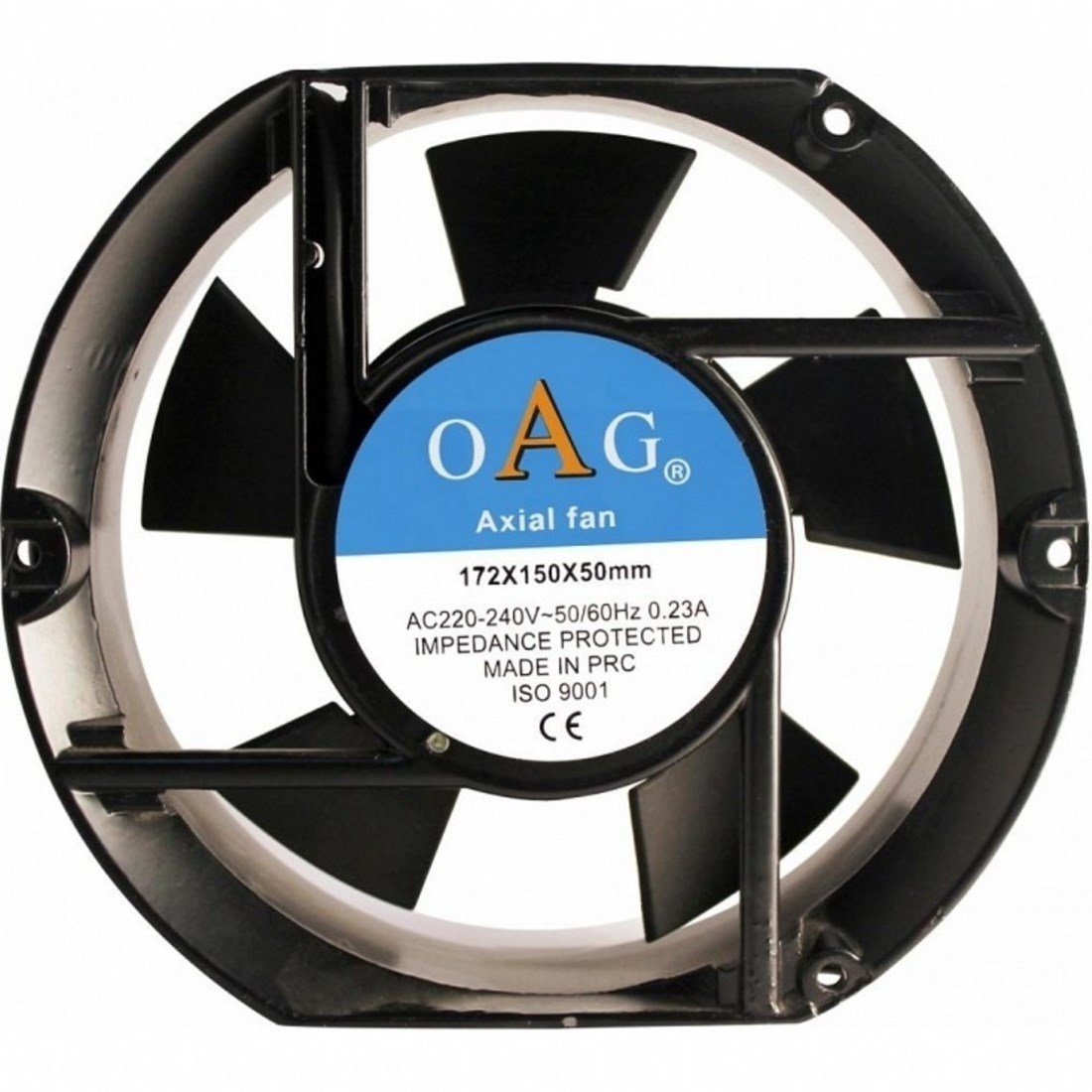 OAG 172X150X50 220V OVAL FAN RULMANLI