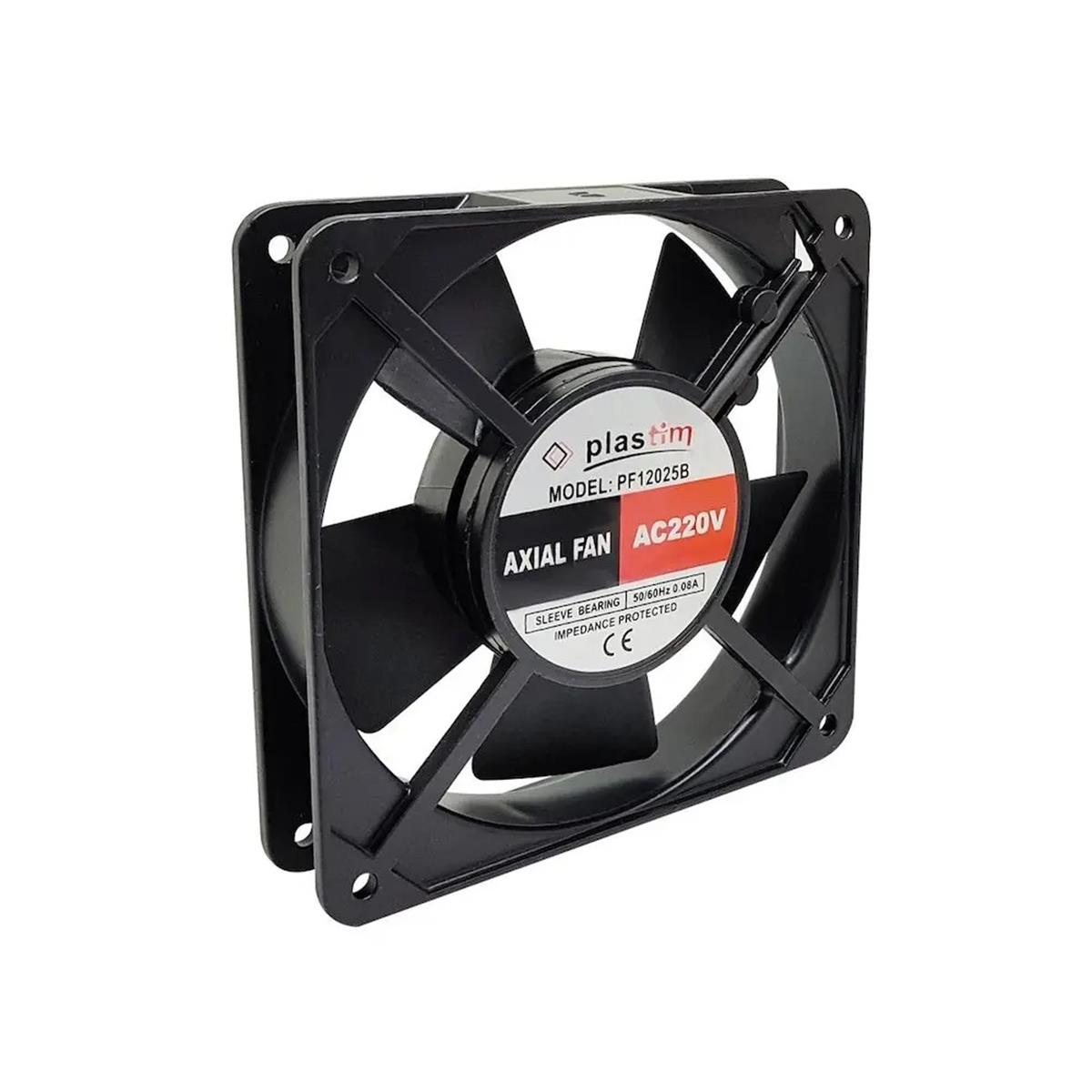PF12025B PLASTİM 120x120x25mm 230V Bilezikli Aksiyel Fan