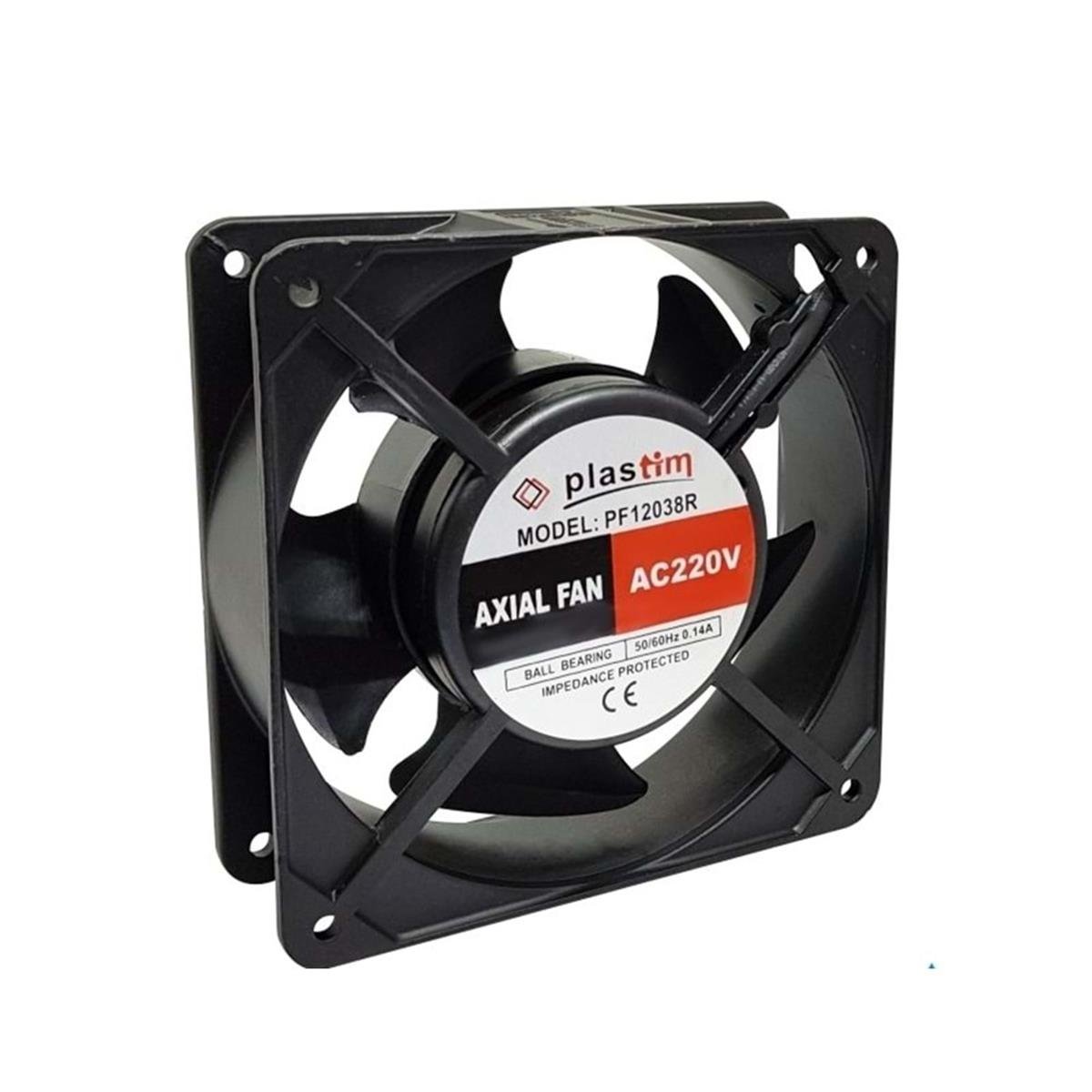 PF8038B PLASTİM 80x80x38mm 230V Bilezikli Aksiyel Fan