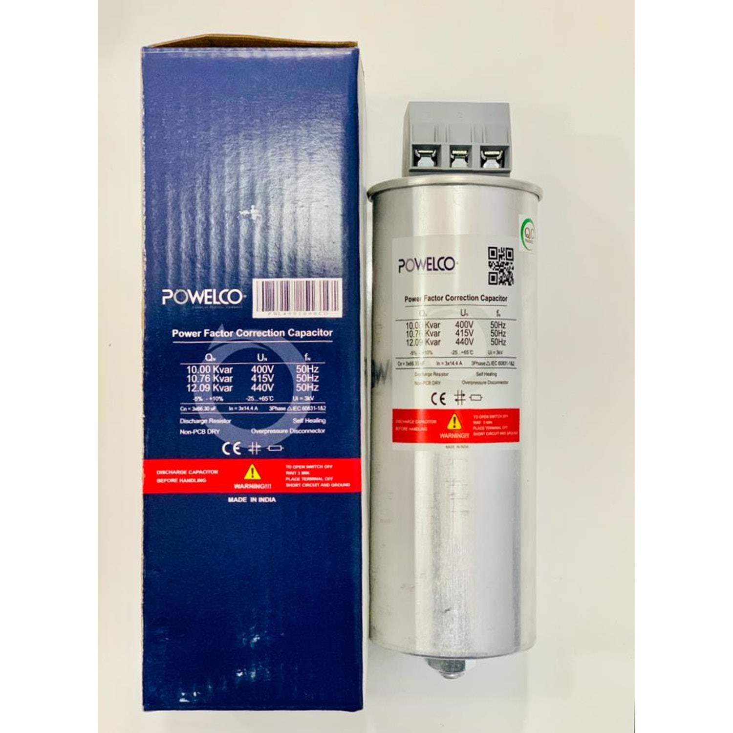 PL4001000CO POWELCO 10 KVAR 400V SİLİNDİR TİP KONDANSATÖR