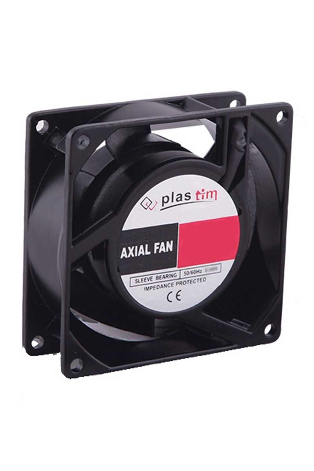 PLASTİM 80x80x25mm 12V Bilezikli Aksiyel Fan