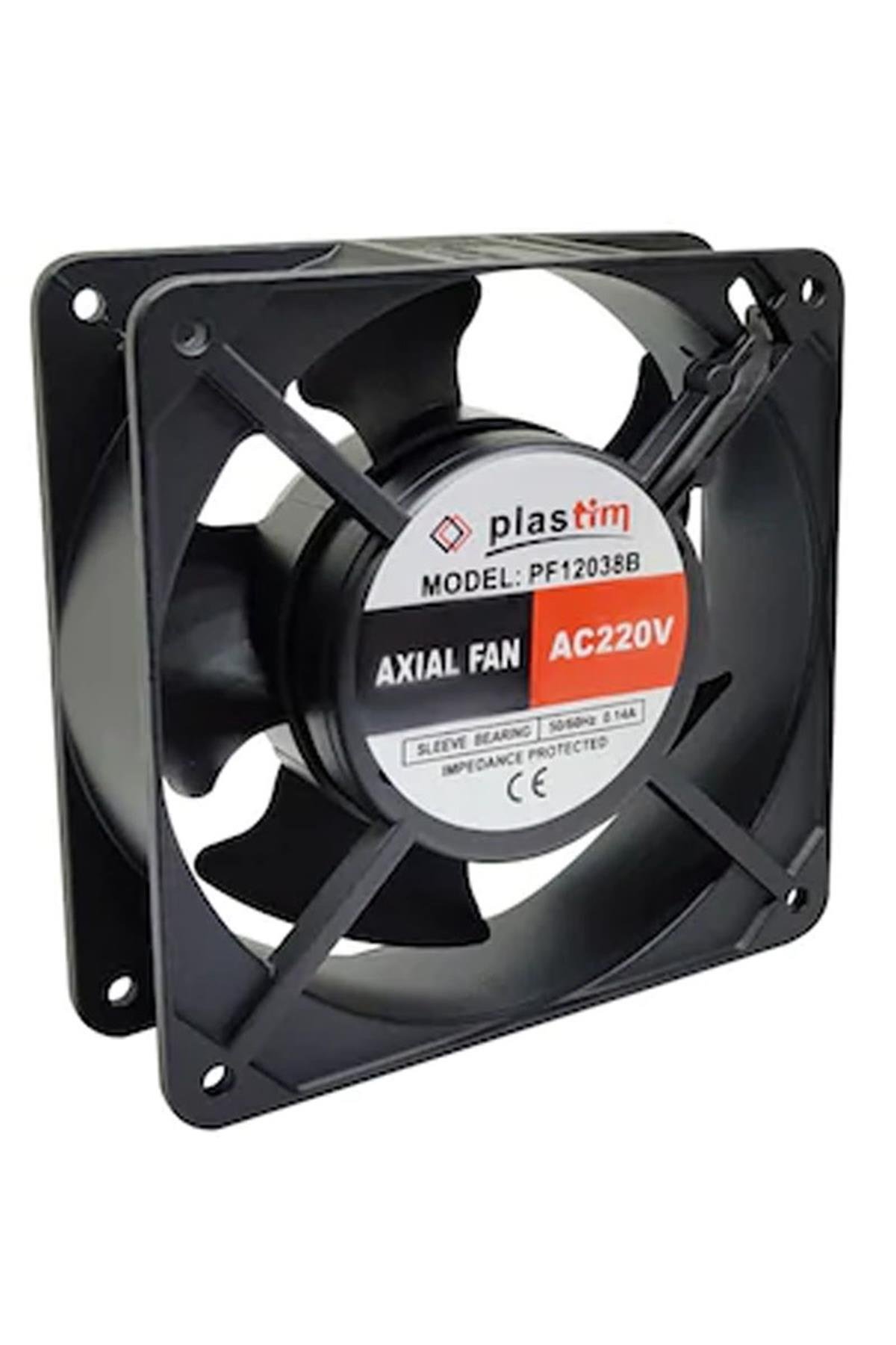 PLASTİM-PF12038R110 120x120x38mm 110V Bilezikli Aksiyel Fan