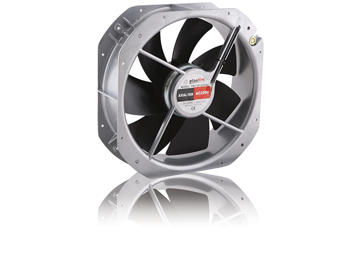 PLASTİM-PF28080R110 280x280x80mm 110V Rulmanlı Aksiyel Fan