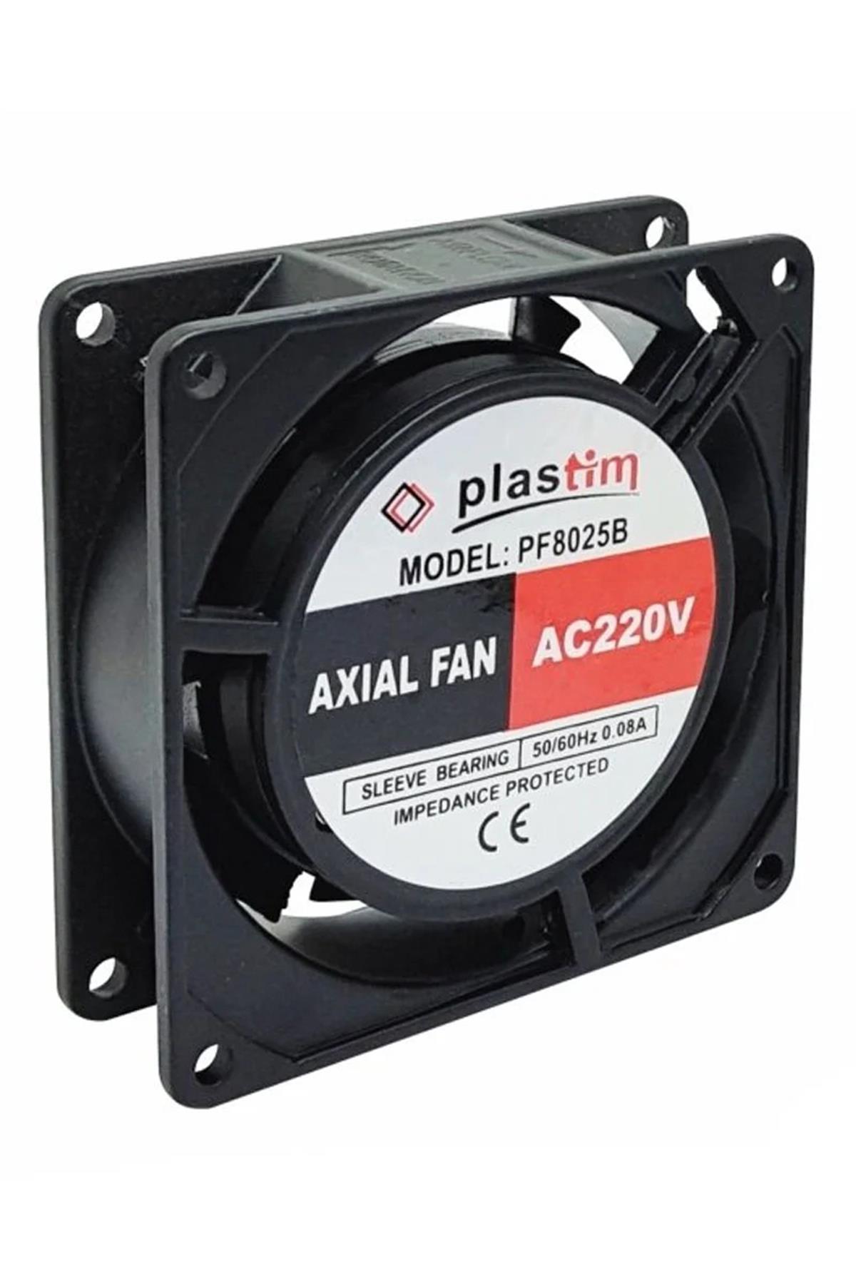 PLASTİM-PF8025B 80x80x25mm Bilezikli Aksiyel Fan