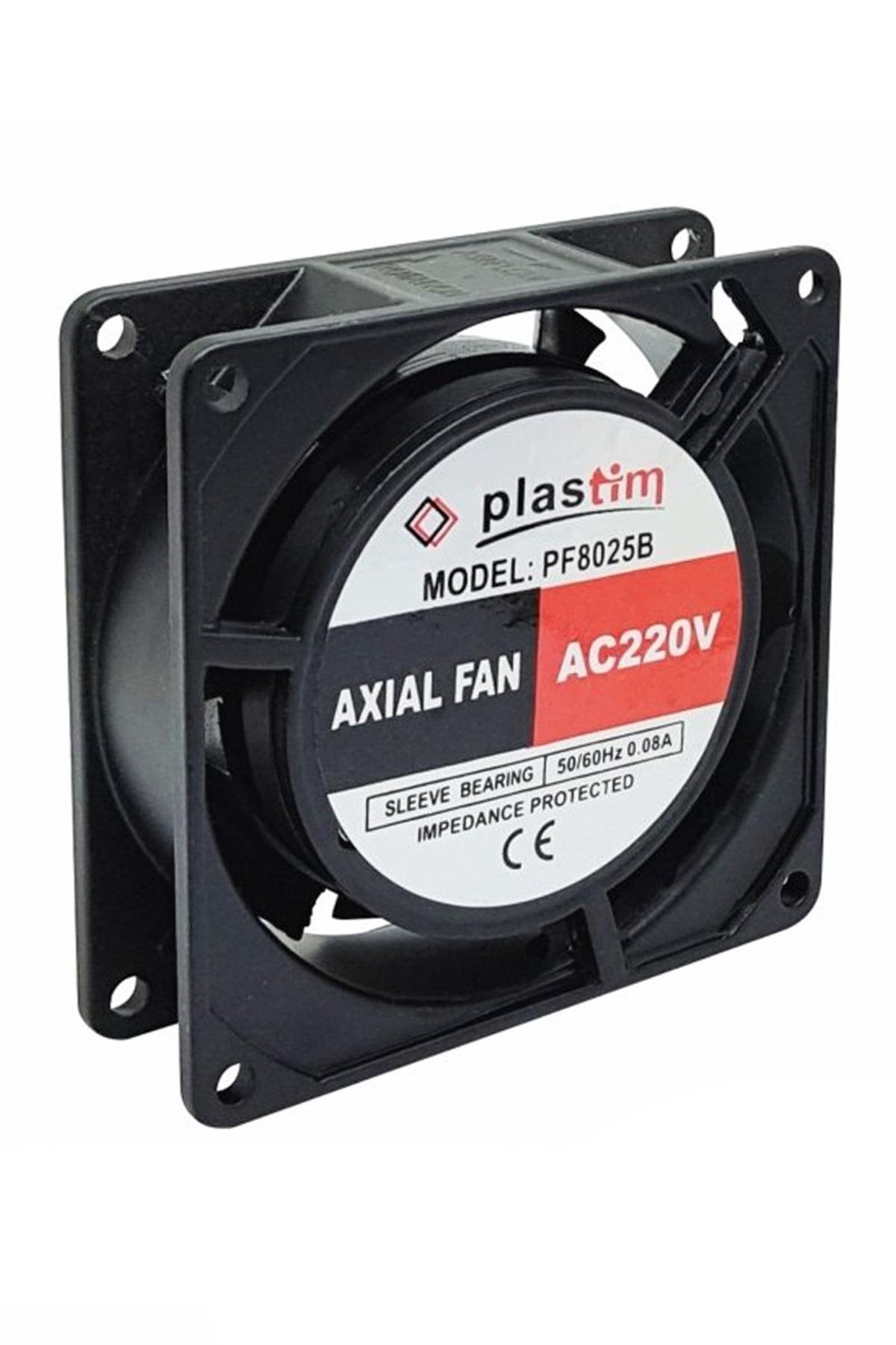 PLASTİM-PF8025B110 80x80x25mm 110V Bilezikli Aksiyel Fan