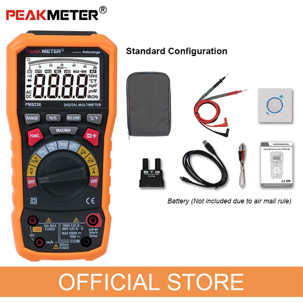 PM-8236 PEAKMETER DİJİTAL MULTİMETRE