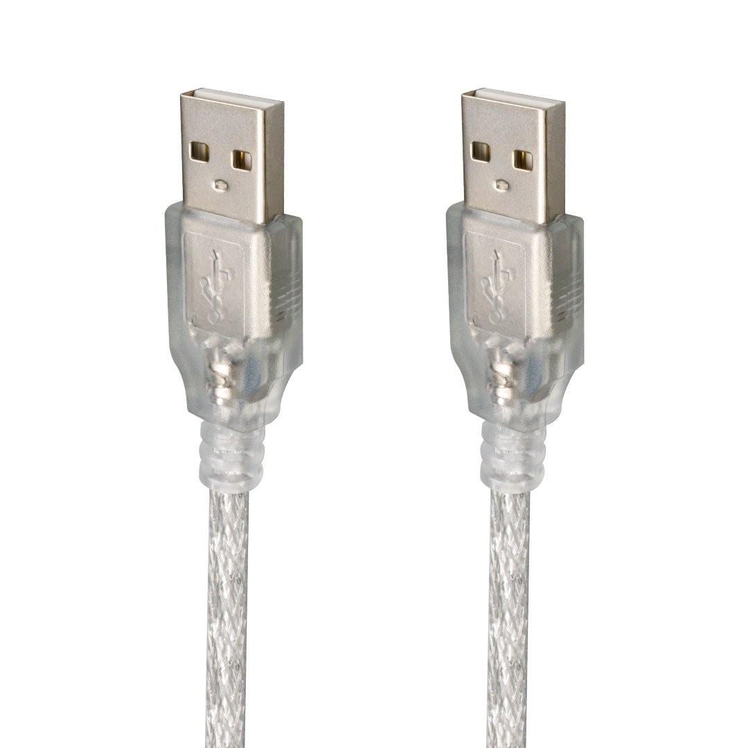 Powermaster USB Şeffaf Kablo 5 Metre (Erkek-Erkek)