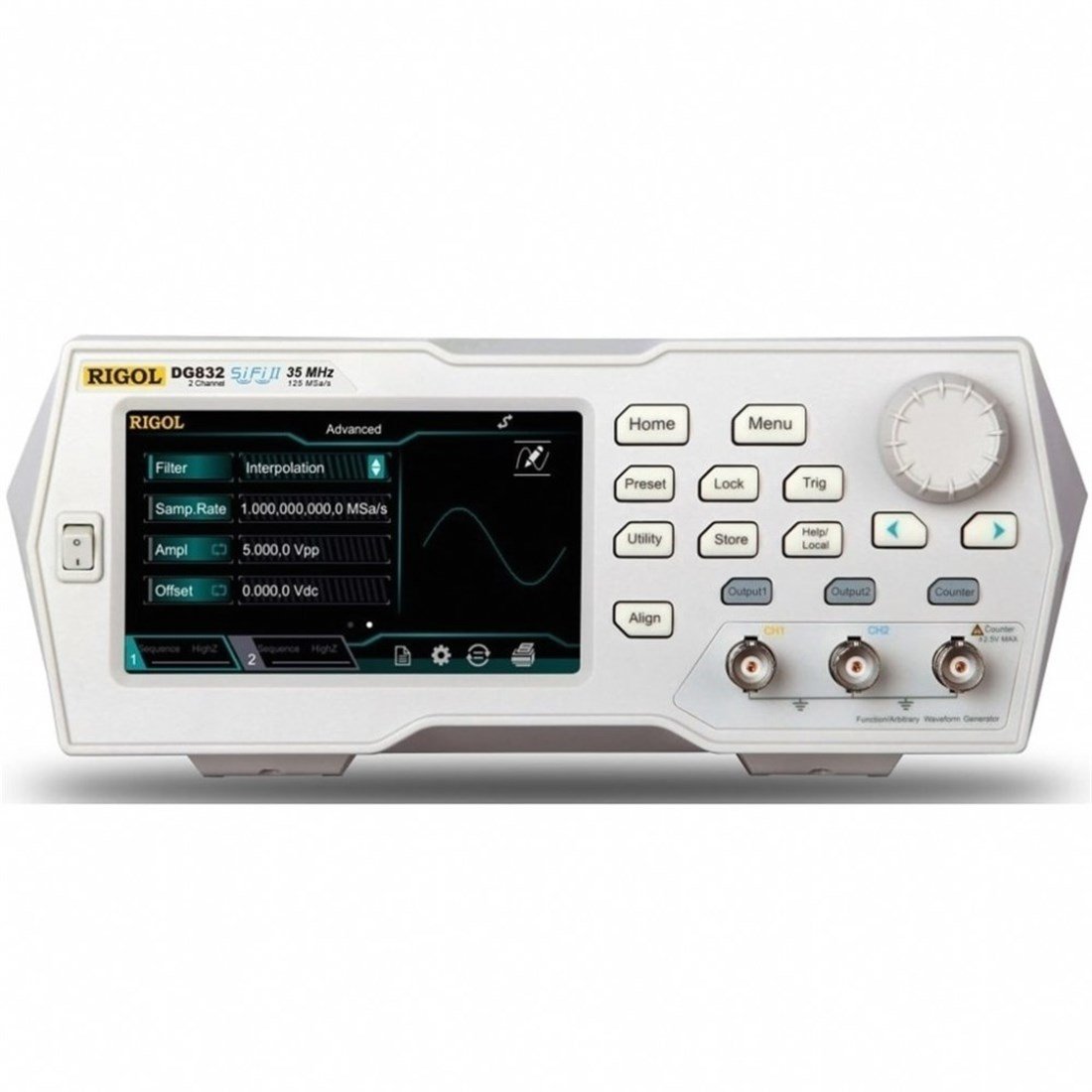 Rigol DG832 35MHz 2 Kanallı 16bit Fonksiyon - Keyfi Dalgaformu Sinyal Jeneratörü