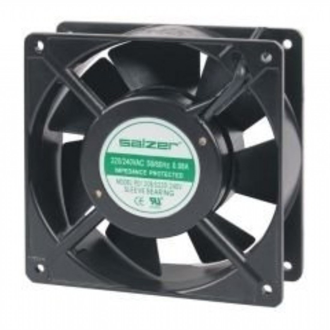 Salzer 120x120x38 mm 48 vdc kare fan