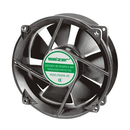 Salzer PD230B-220 230x65 Rulmanlı Ball 220V AC Yuvarlak Kulaklı Fan