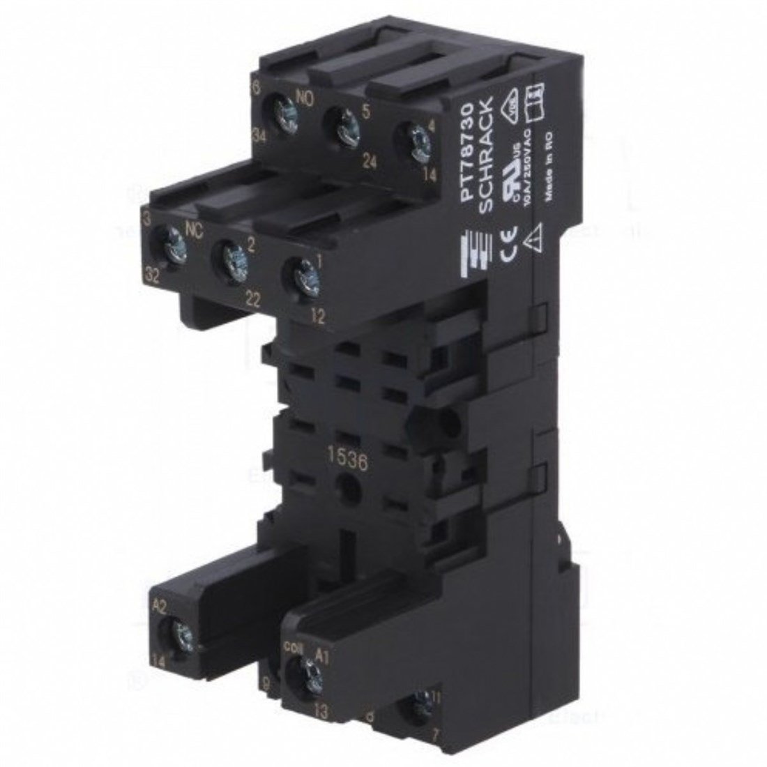 Schrack PT78730 11 Pin Ray Tipi Soket Vidalı Bağlantı3 C/0 PT Röle İçin 