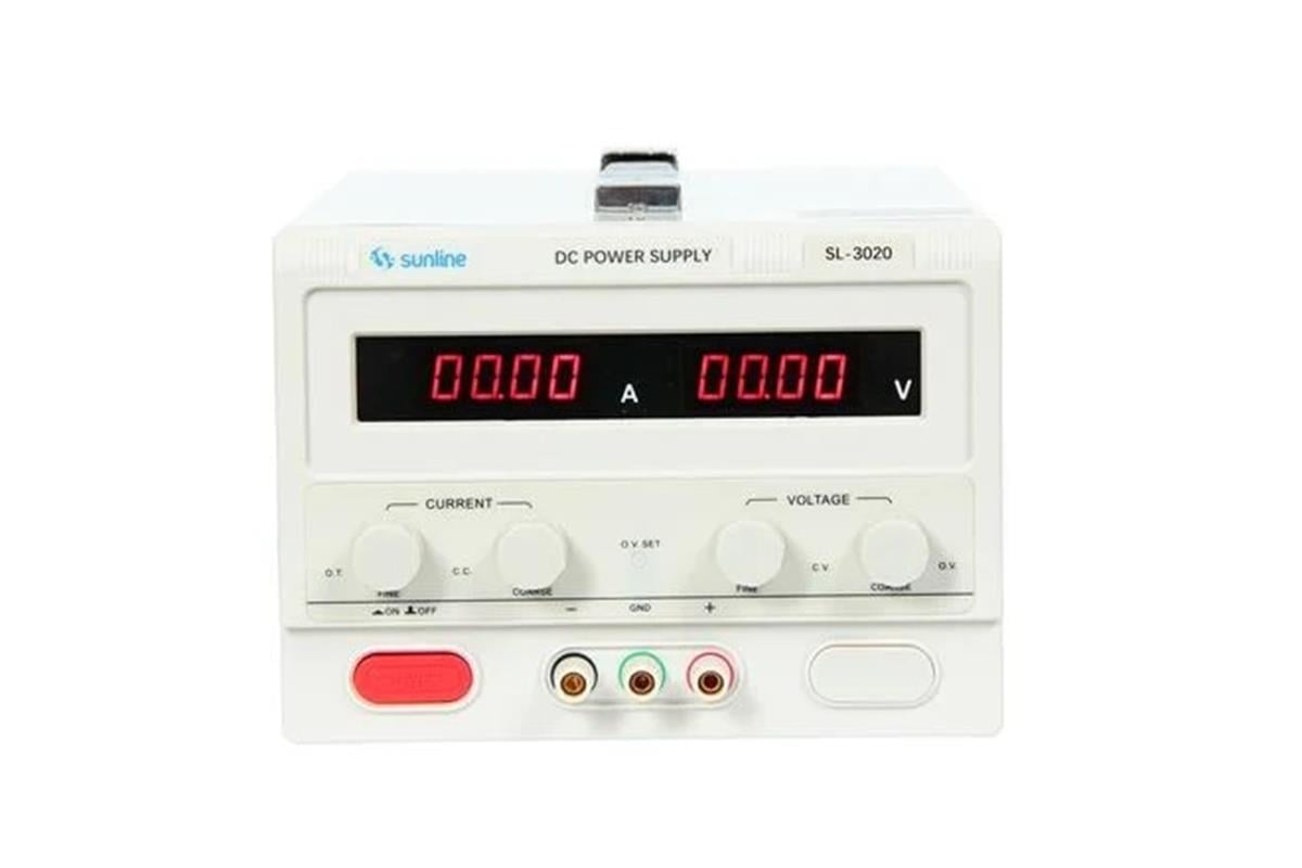 SL-30-20-S SUNLİNE DC 30V 20A AYARLANABİLİR GÜÇ KAYNAĞI