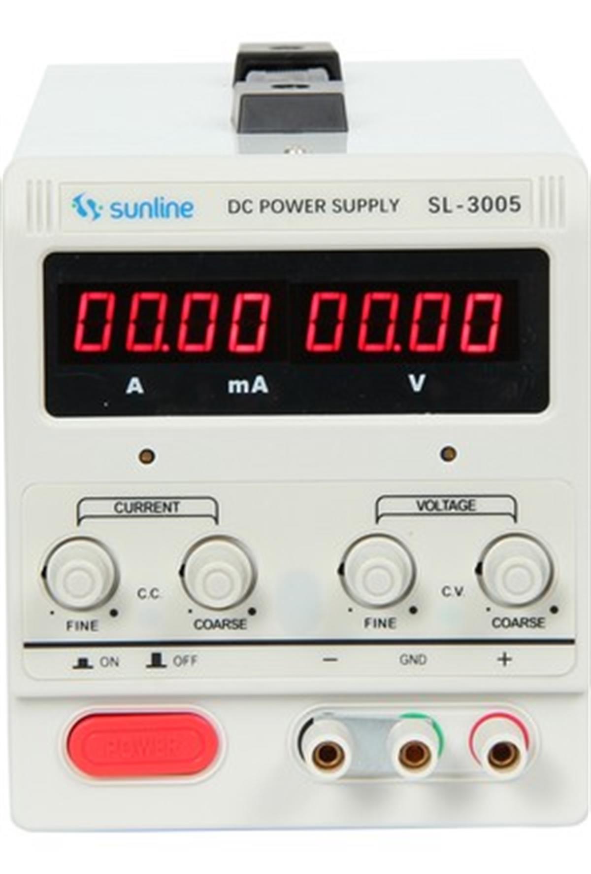 SL-3005 SUNLİNE DC 30V 5A AYARLANABİLİR GÜÇ KAYNAĞI