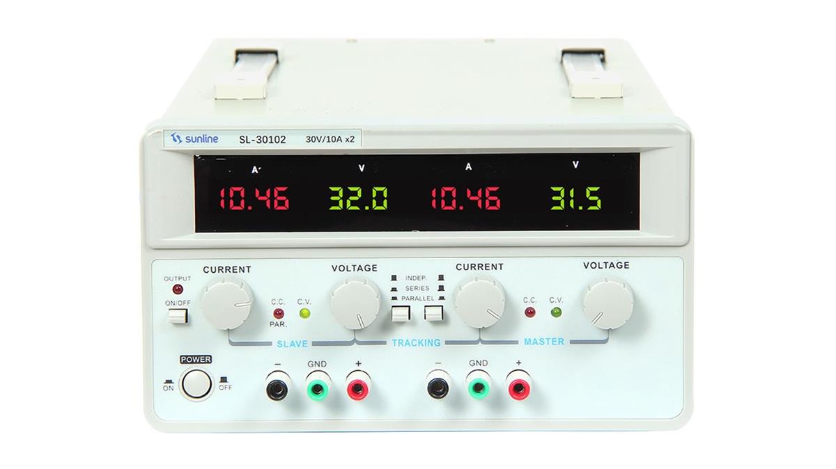 SL-30102 SUNLİNE DC 30V 10A DUAL AYARLANABİLİR GÜÇ KAYNAĞI