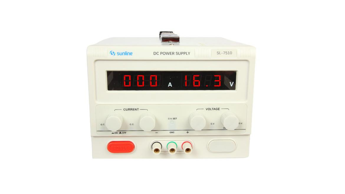 SL-7510 SUNLİNE DC 75V 10A AYARLANABİLİR GÜÇ KAYNAĞI