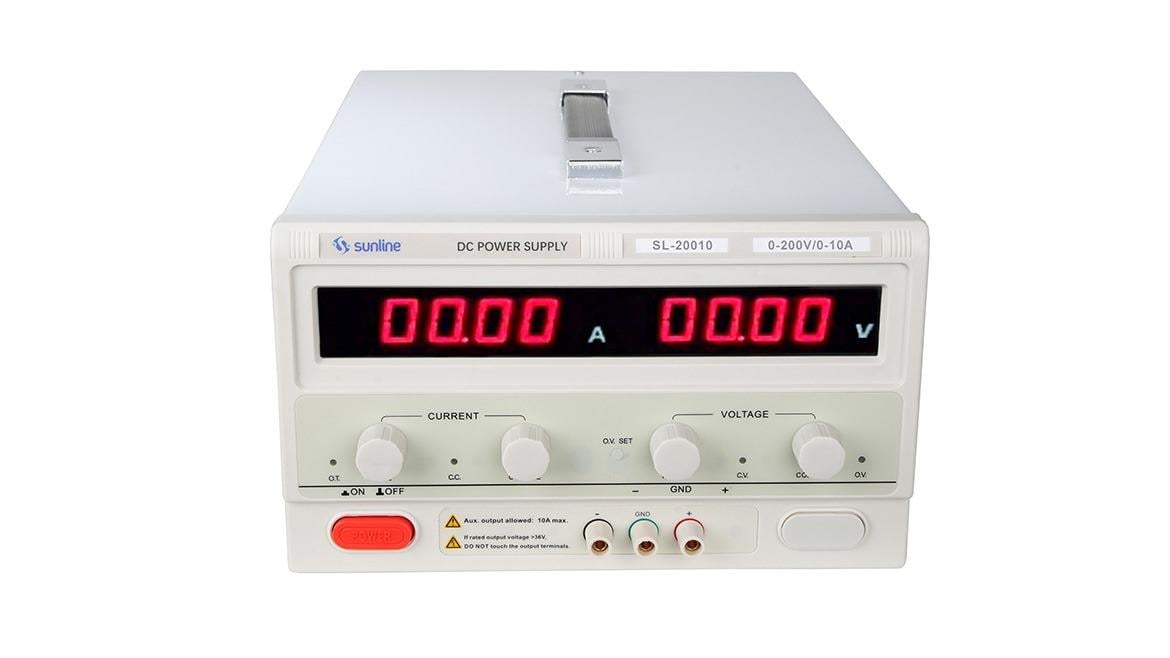 SL200-10 SUNLİNE DC 200V 10A AYARLANABİLİR GÜÇ KAYNAĞI