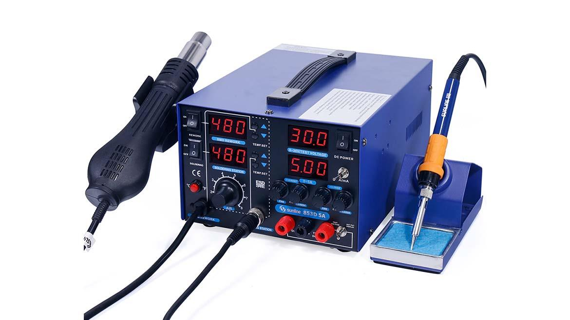 Sunline 853D 5A Lehimleme ve Lehim Sökme İstasyonu