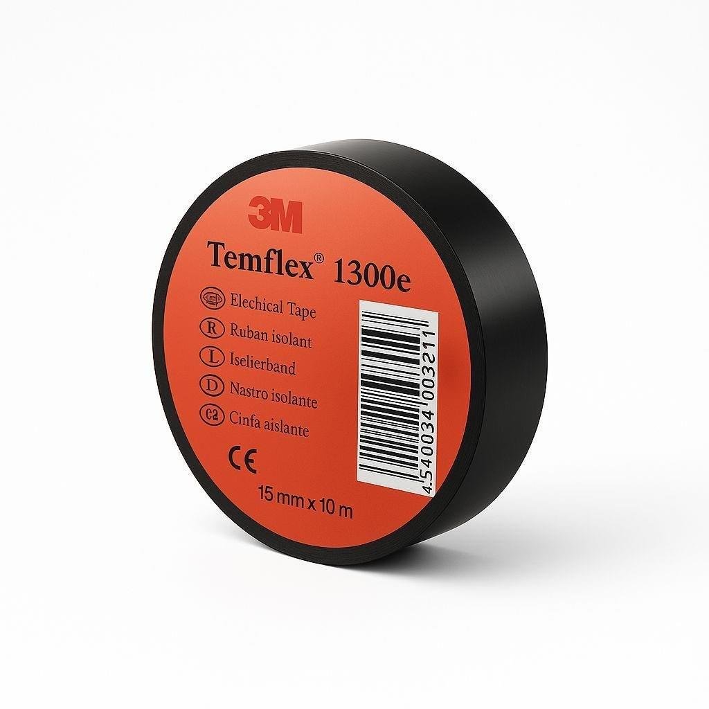 Temflex 1300e 19*9,15 mt İzolebant 3M Siyah Renk 