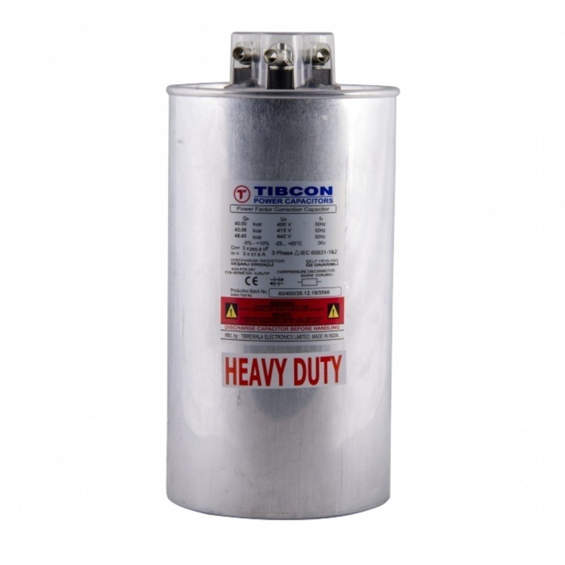 TibconCYL-20-480-SCR Ağır Hizmet Slindir Tip Kondansatör