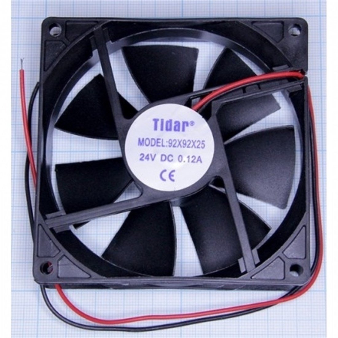 Tidar 92x92x25 mm 24 vdc kare fan