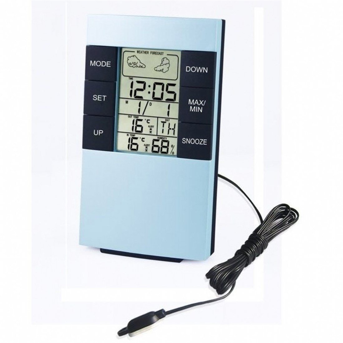 TT Technic H146AB Termometre Nem Ölçer Saat Alarm