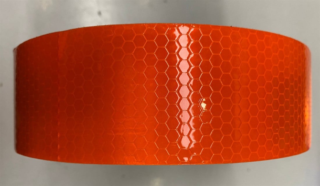 Turuncu Reflektif Bant Bal Peteği 1 mt