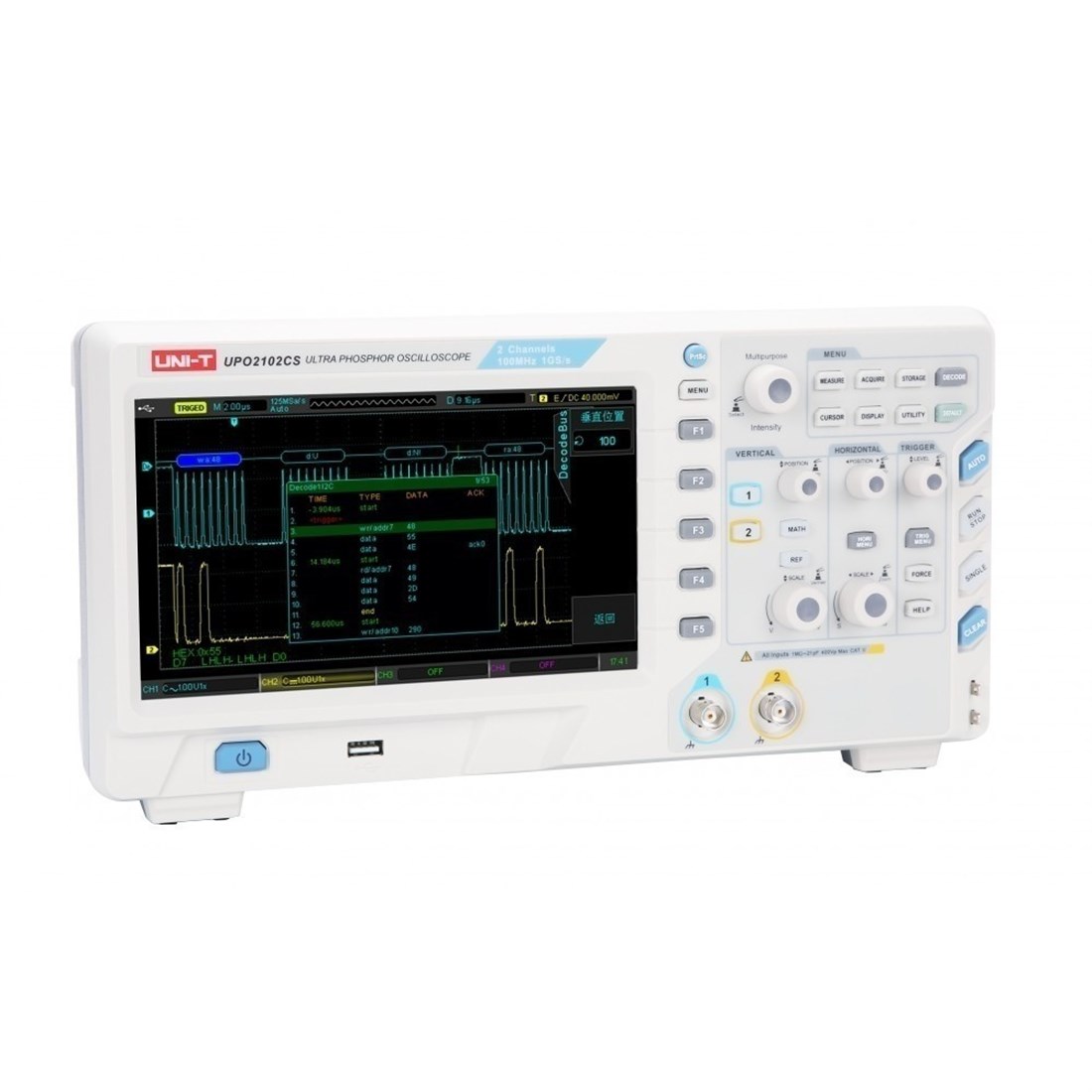 UPO 2102CS Ultra Fosfor Osiloskop