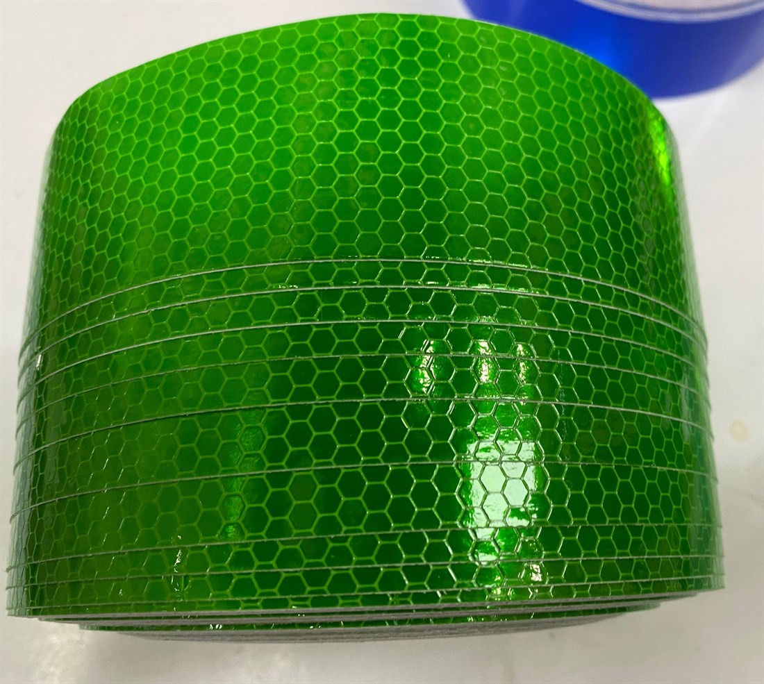 Yeşil Reflektif Bant Bal Peteği 1 mt