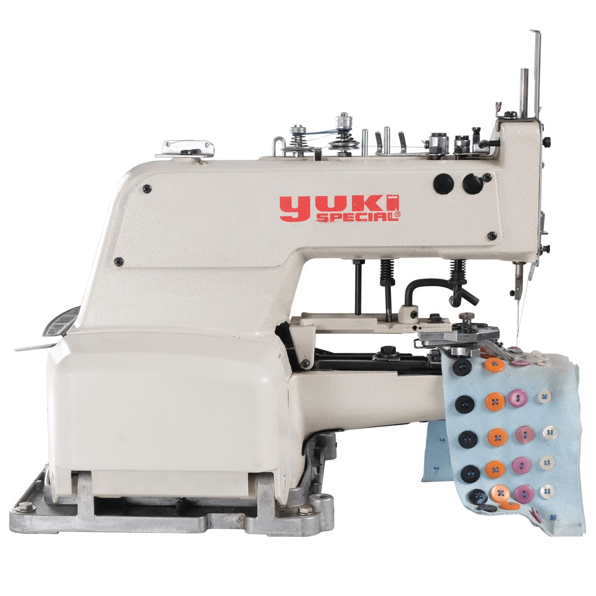 2.El Yuki YK-T77 Düğme Makinesi | Mekanik Düğme Makinesi | 2 Delikli Dikim | 4 Delikli Dikim | Çapraz Düğme Dikimi