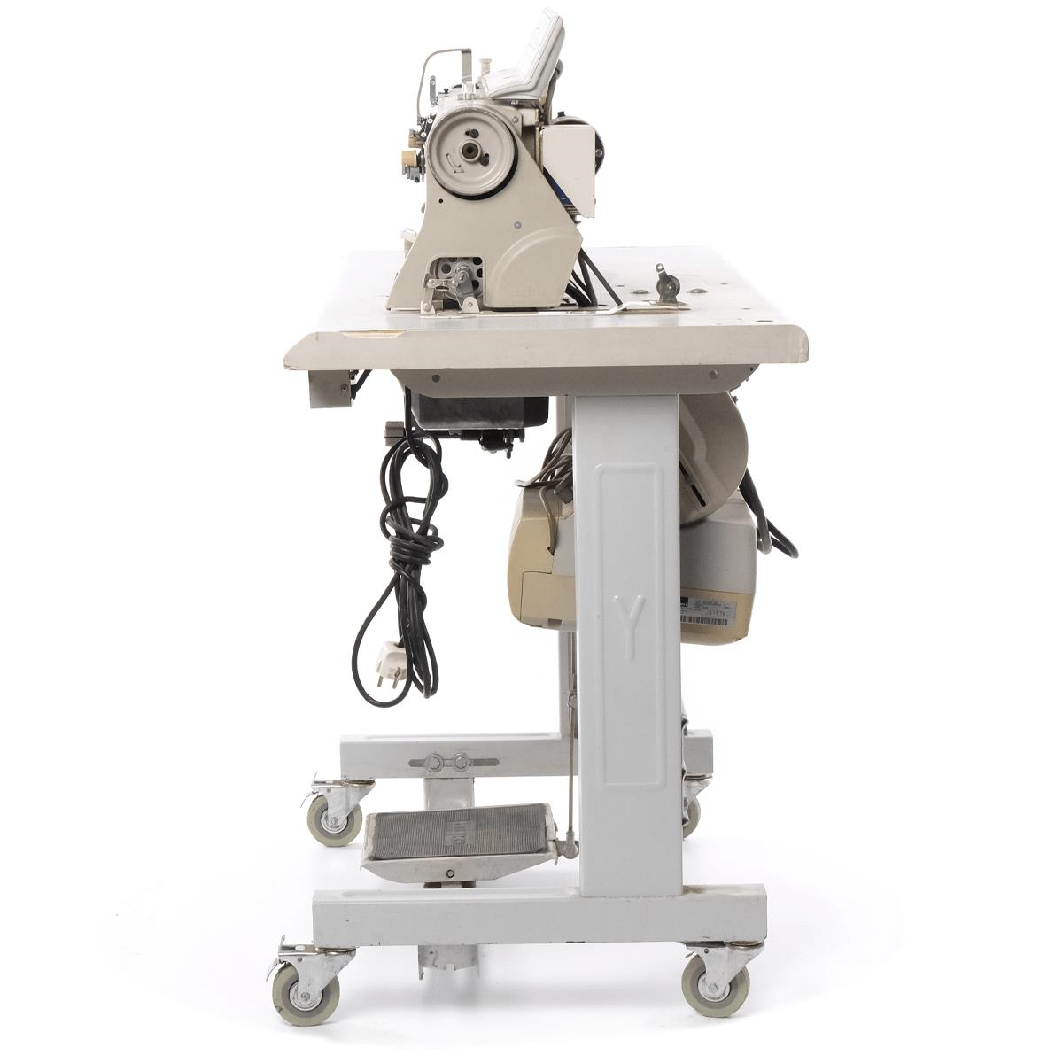 2.El Juki | LH-3168 | Otomatik Çift İğne Dikiş Makinesi | SC-1 Motorlu | Küçük Mekik| İptalli