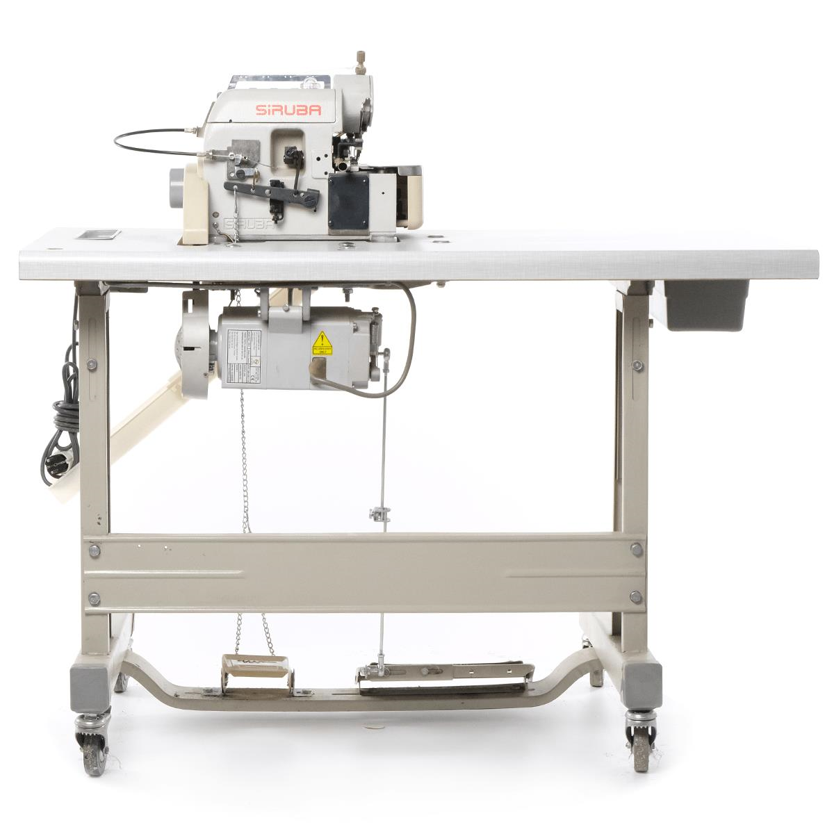 2.El Siruba 747K 4 İplik Overlok Makinesi | Mekanik Kıstırmalı | Sessiz Servo Motorlu